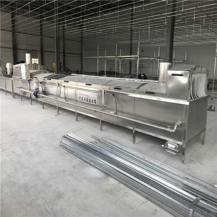 巴氏滅菌、冷卻、烘干流水線