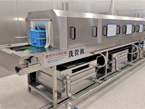 清洗 + 風(fēng)干一體化,筐子周轉(zhuǎn)不等待